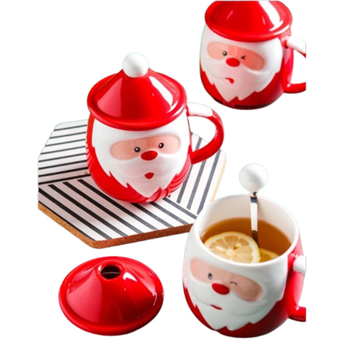 GENERICO - Taza Navideña con tapa