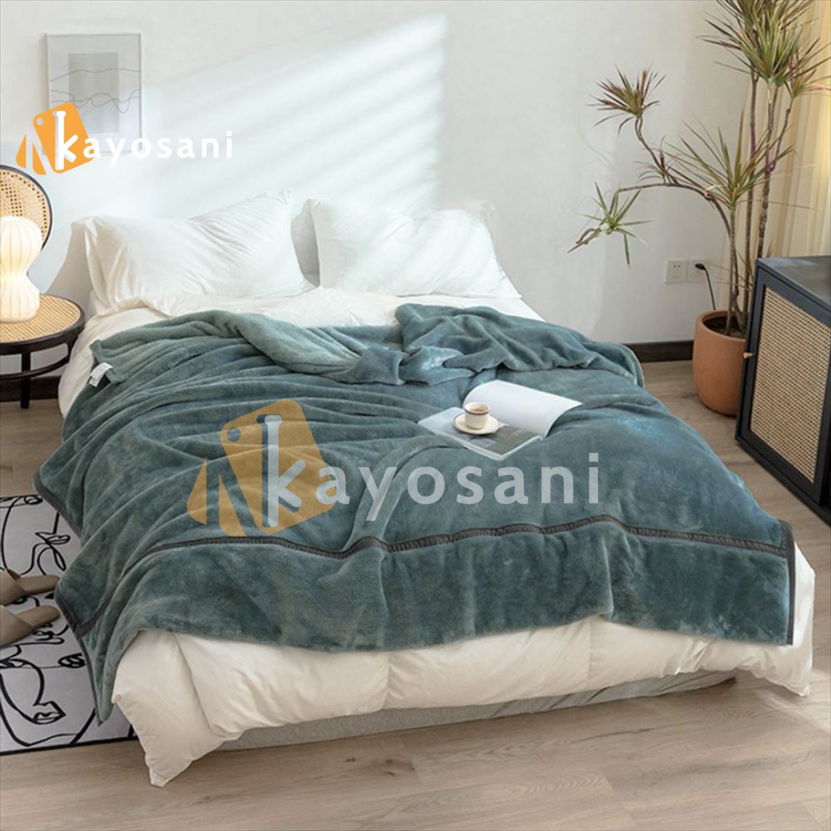 CASATEX - Manta Antialérgica Polar PREMIUM 2PLAZAS Green