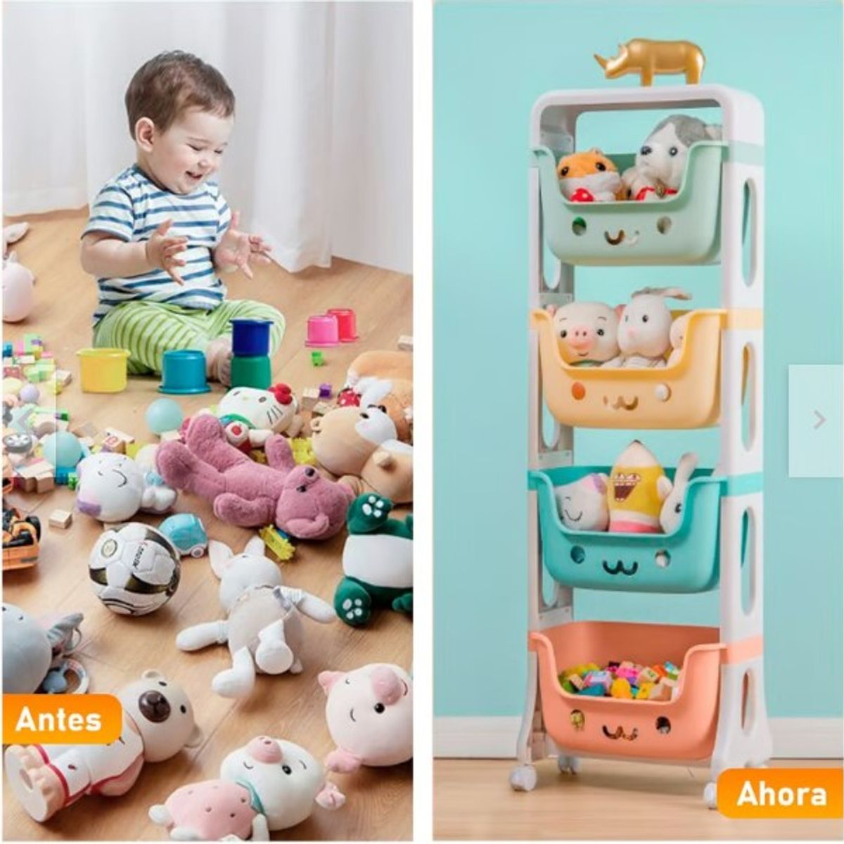 GENERICO - ORGANIZADOR ESTANTE 4 EN 1