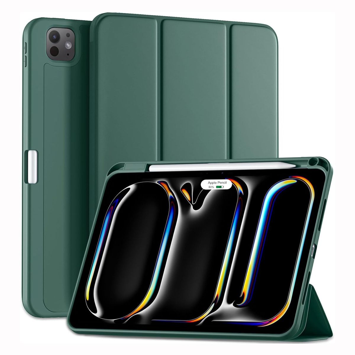 GENERICO - Funda Smart Case para iPad Pro 11 M4 (2024) - VERDE OSCURO