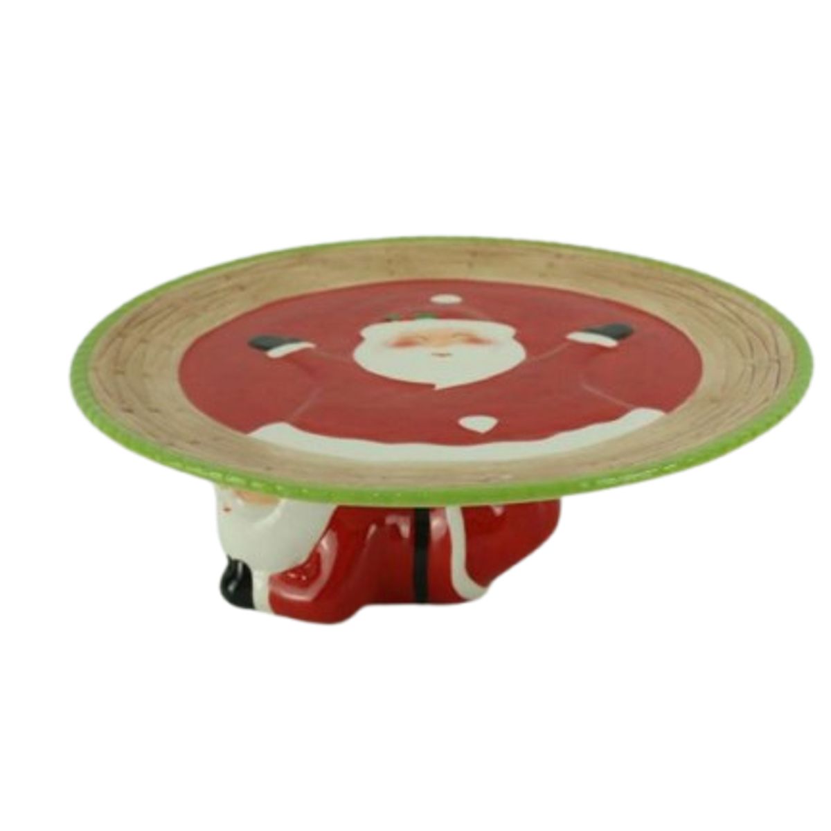 GENERICO - Porta Paneton Navideño con diseño de Papa Noel