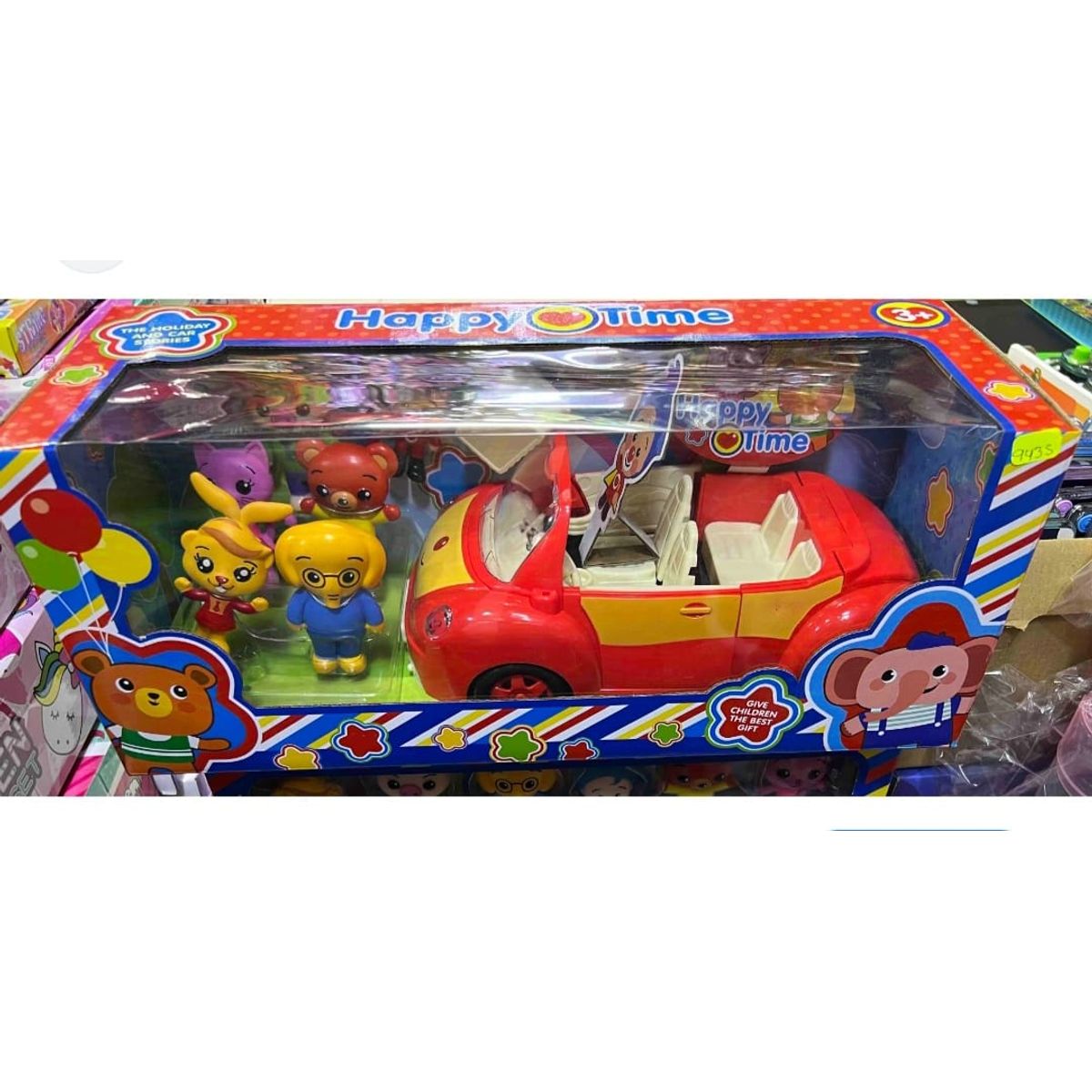 GENERICO - Carro Plim Plim con Amigos Incluye 6 Personajes