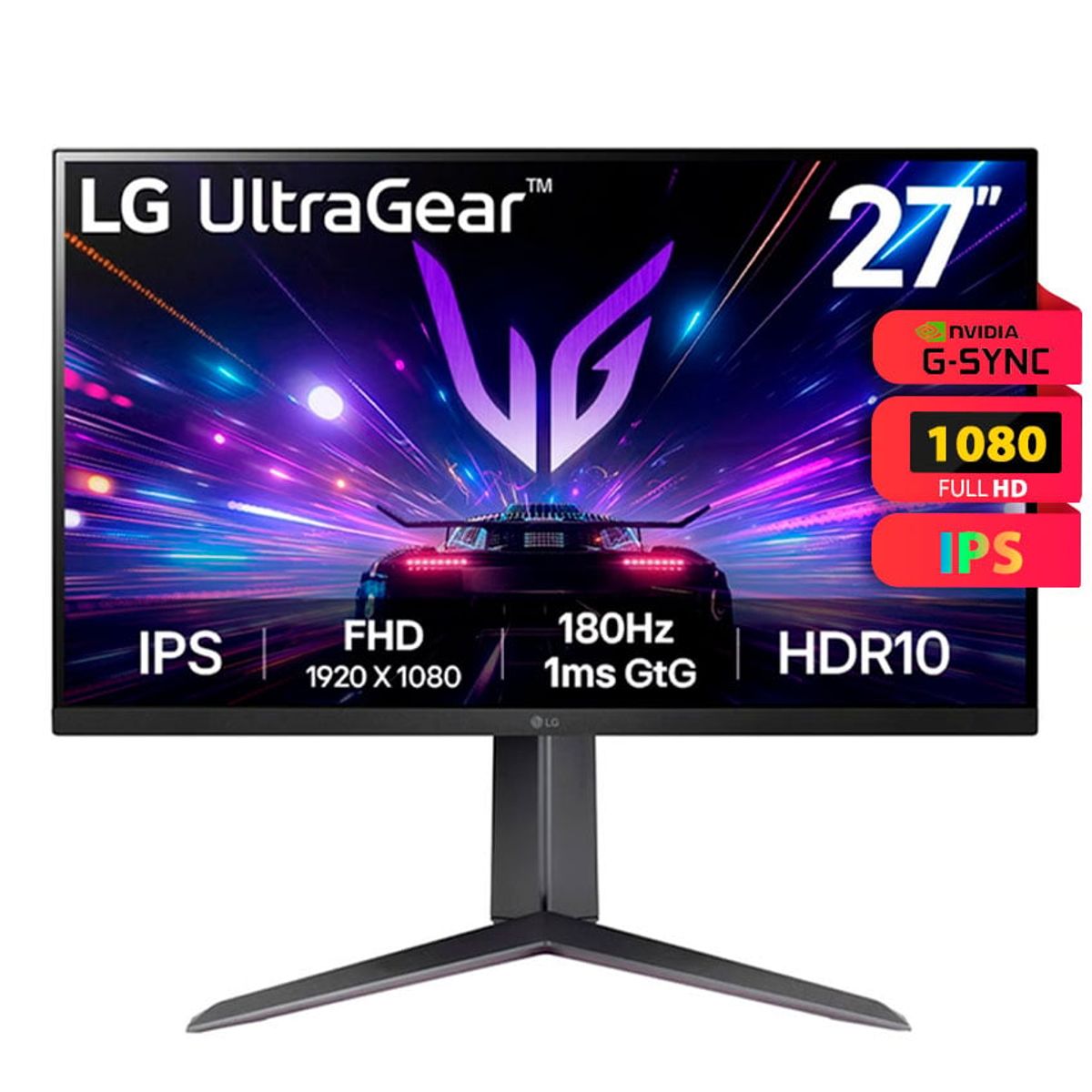 LG - Monitor LG UltraGear 27GS65F-B 27" Full HD IPS 180 Hz HDR10