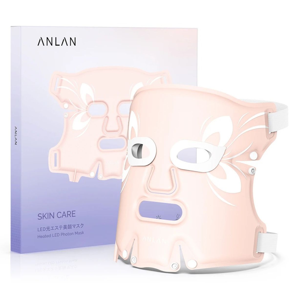 ANLAN - Máscara Facial Suave Terapia Led 5 colores
