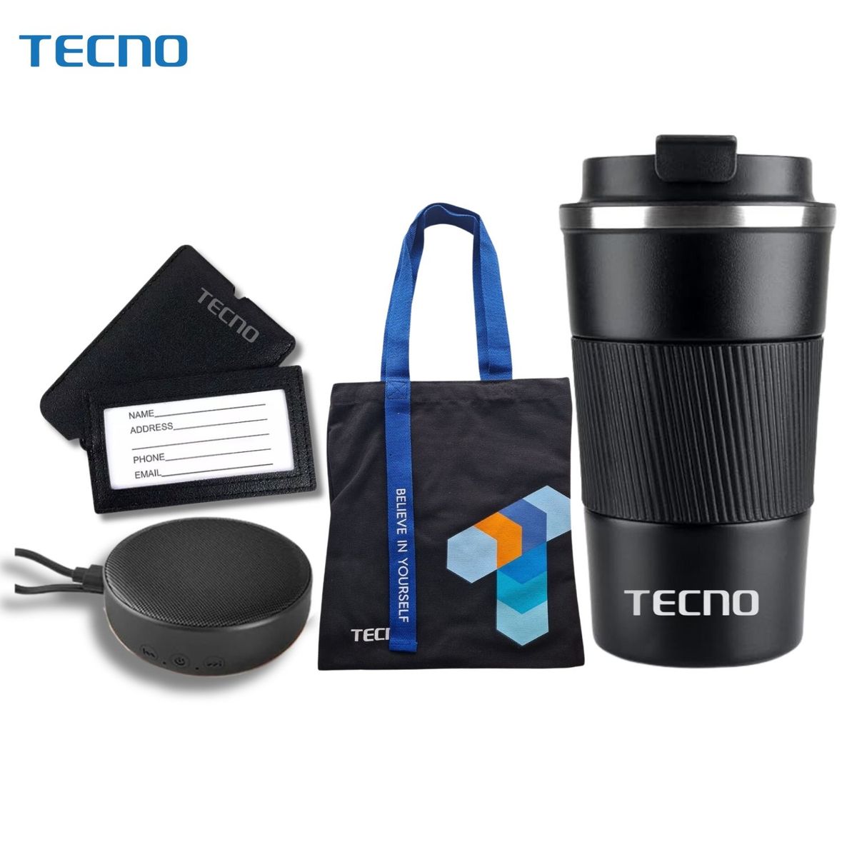 TECNO MOBILE - Parlante Bluetooth Tecno + Gift Box 4 en 1