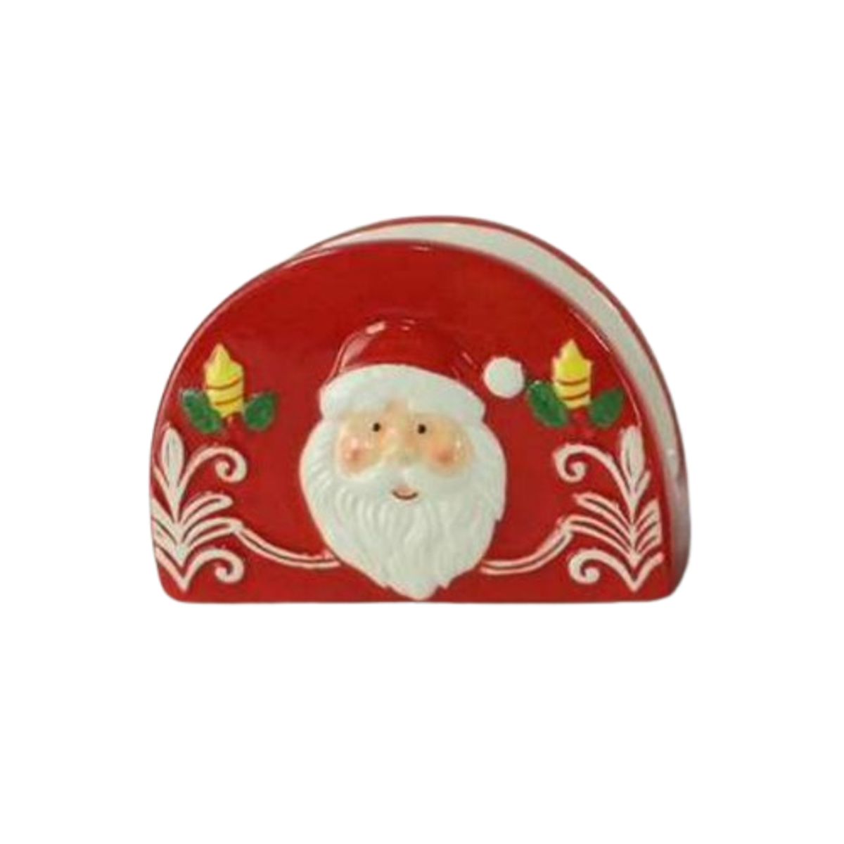 GENERICO - Servilletero Navideño Rojo Papa Noel