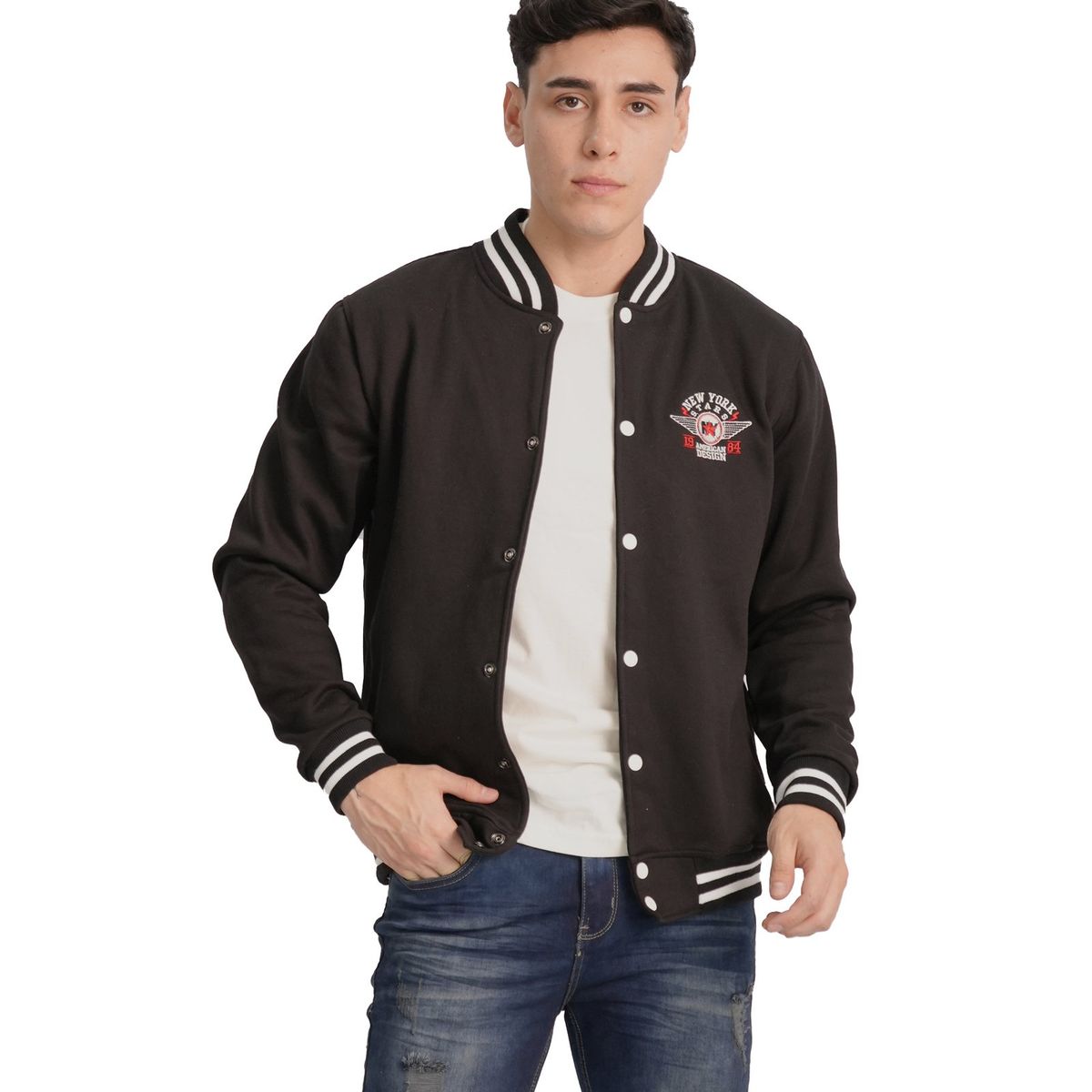 NEW YORK STARS - Casaca American - Negro- New York Stars 84