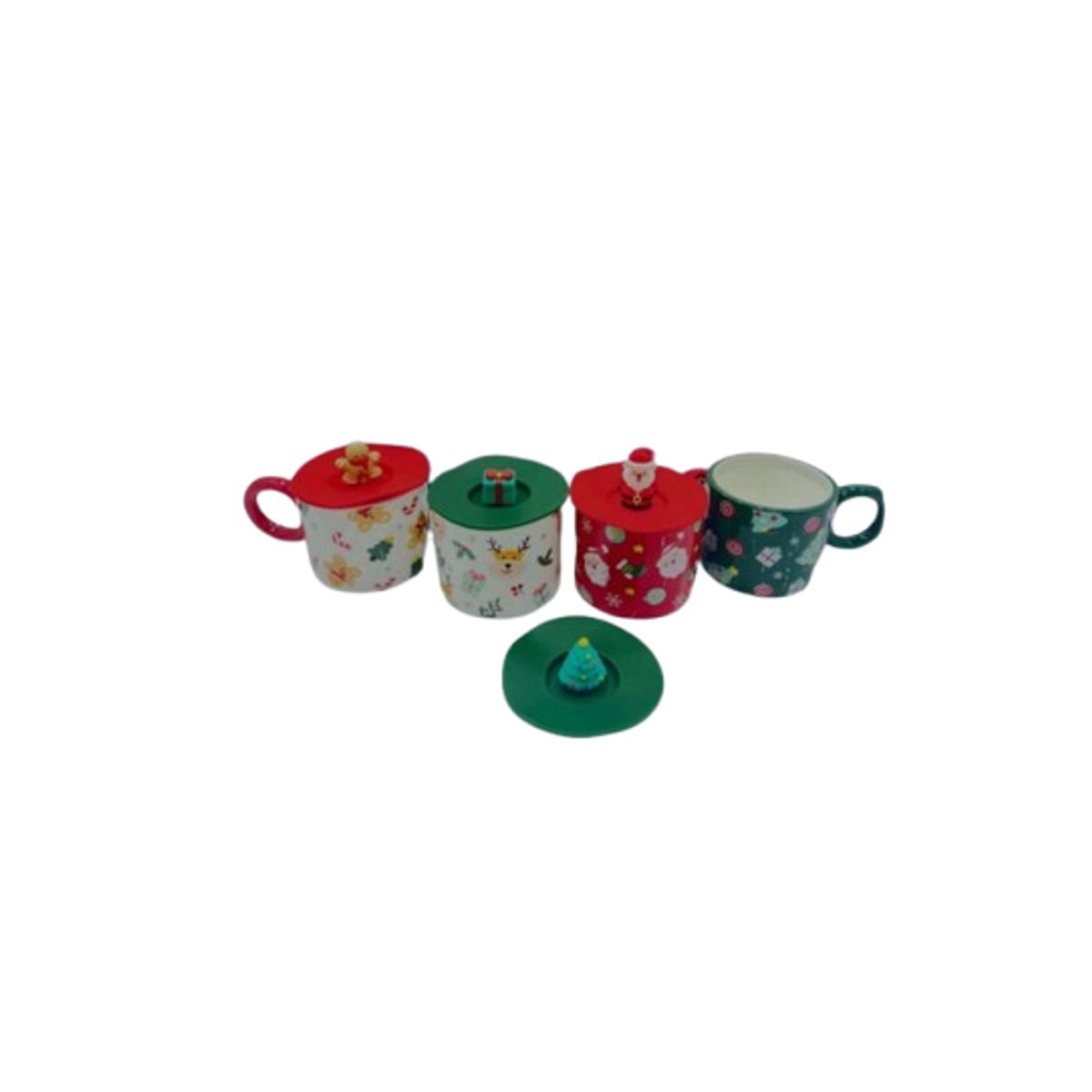 Taza Navideña con tapa, marca GENERICO - Foto Principal