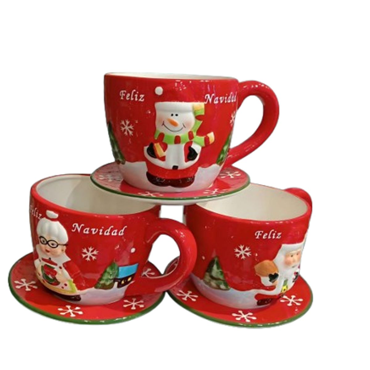 GENERICO - Taza Navideña con plato