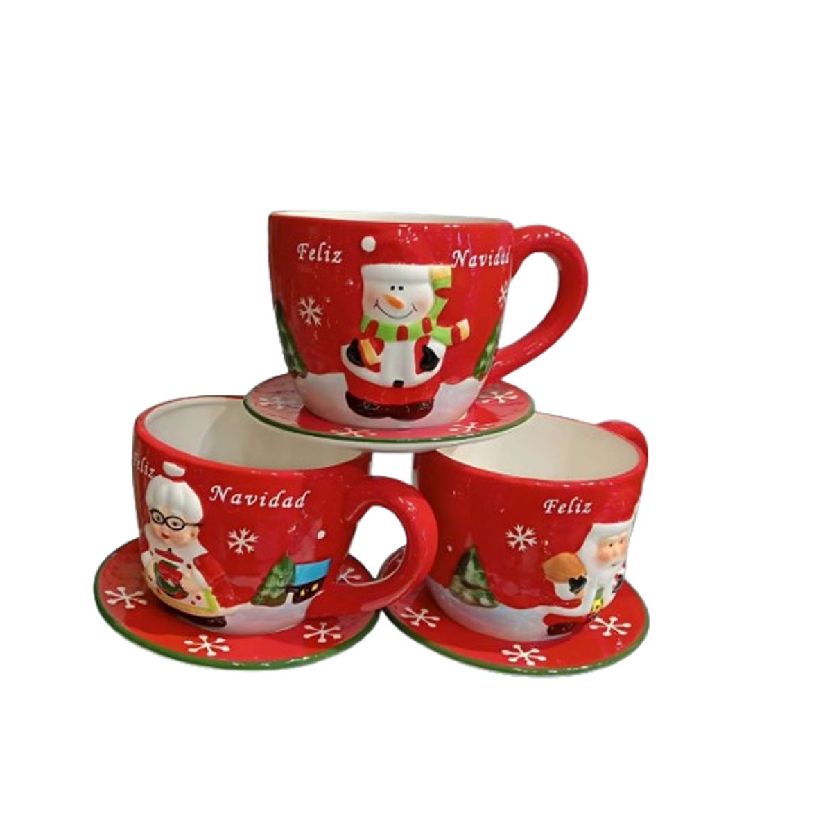 GENERICO - Taza Navideña con plato