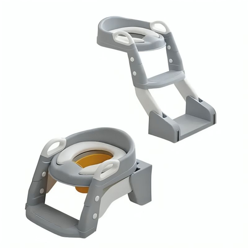 GENERICO - Escalera 2 en 1 Premium Asiento Incorporado para Ir Al Baño