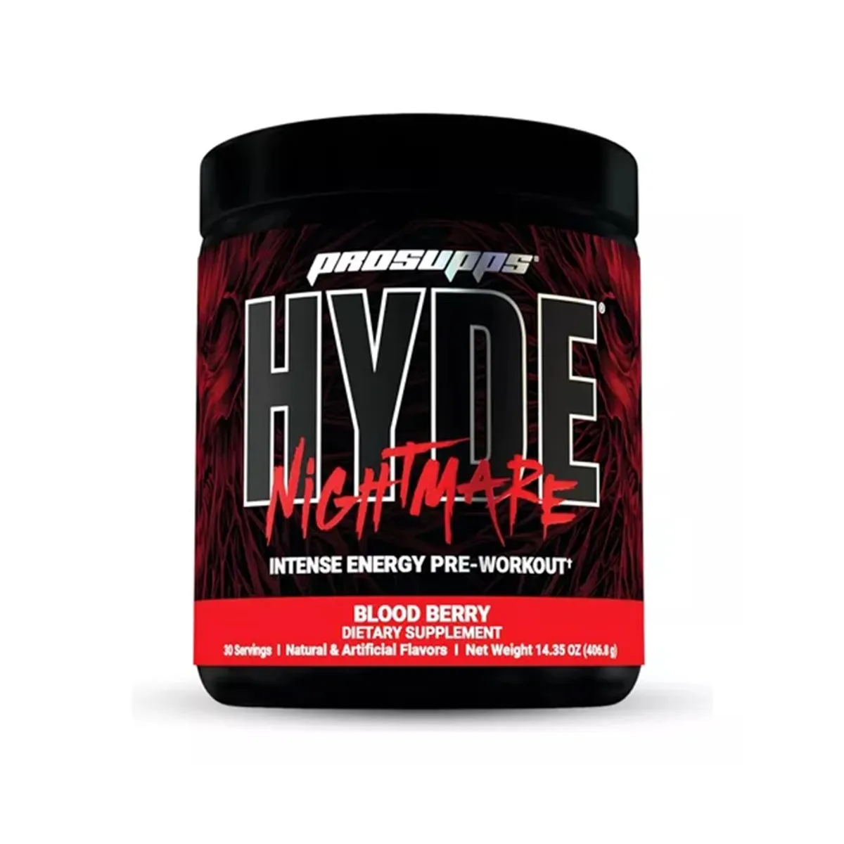 PROSUPPS - Hyde Nightmare 30 Servicios Oxido Nitrico Pre entreno Sab. Blood Berry