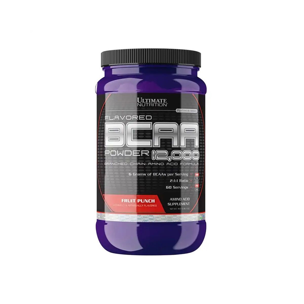 ULTIMATE NUTRITION - Bcaa 12000 60 Servicios Aminoácidos Ultimate Nutrition Sab. FruitPunch
