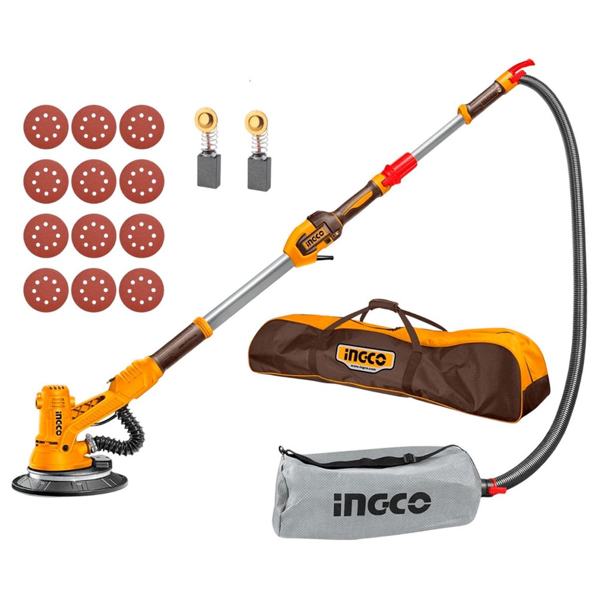 INGCO TOOLS - Lijadora De Pared Drywall Ingco DWS10501 + Set x 12 lijas