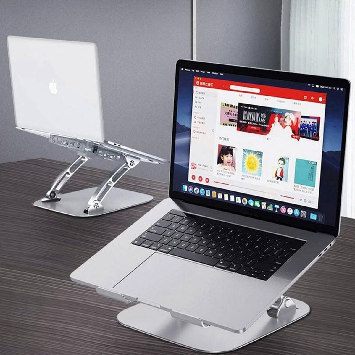 GENERICO - SOPORTE PARA PORTÁTIL V4.0 CON 2 VENTILADORES RGB