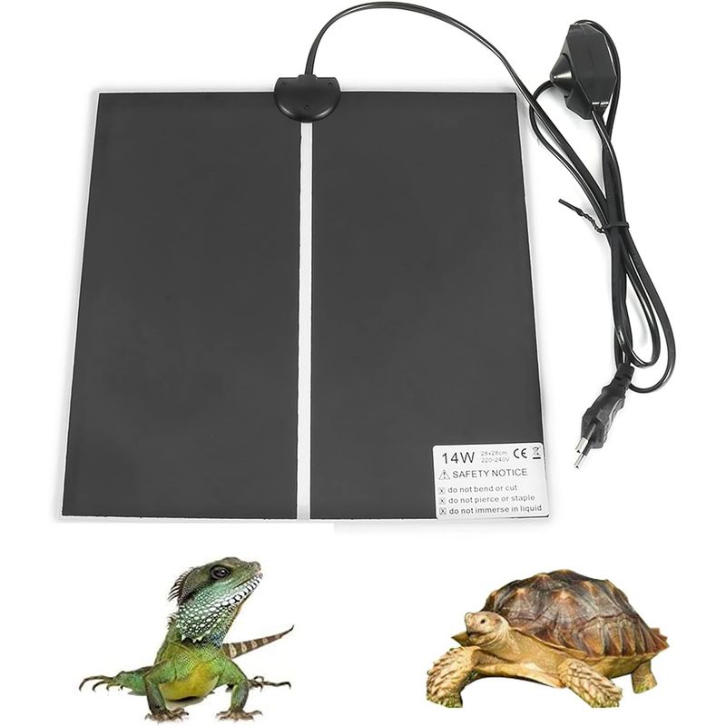 GENERICO - Mat placa térmica para reptiles y tortugas