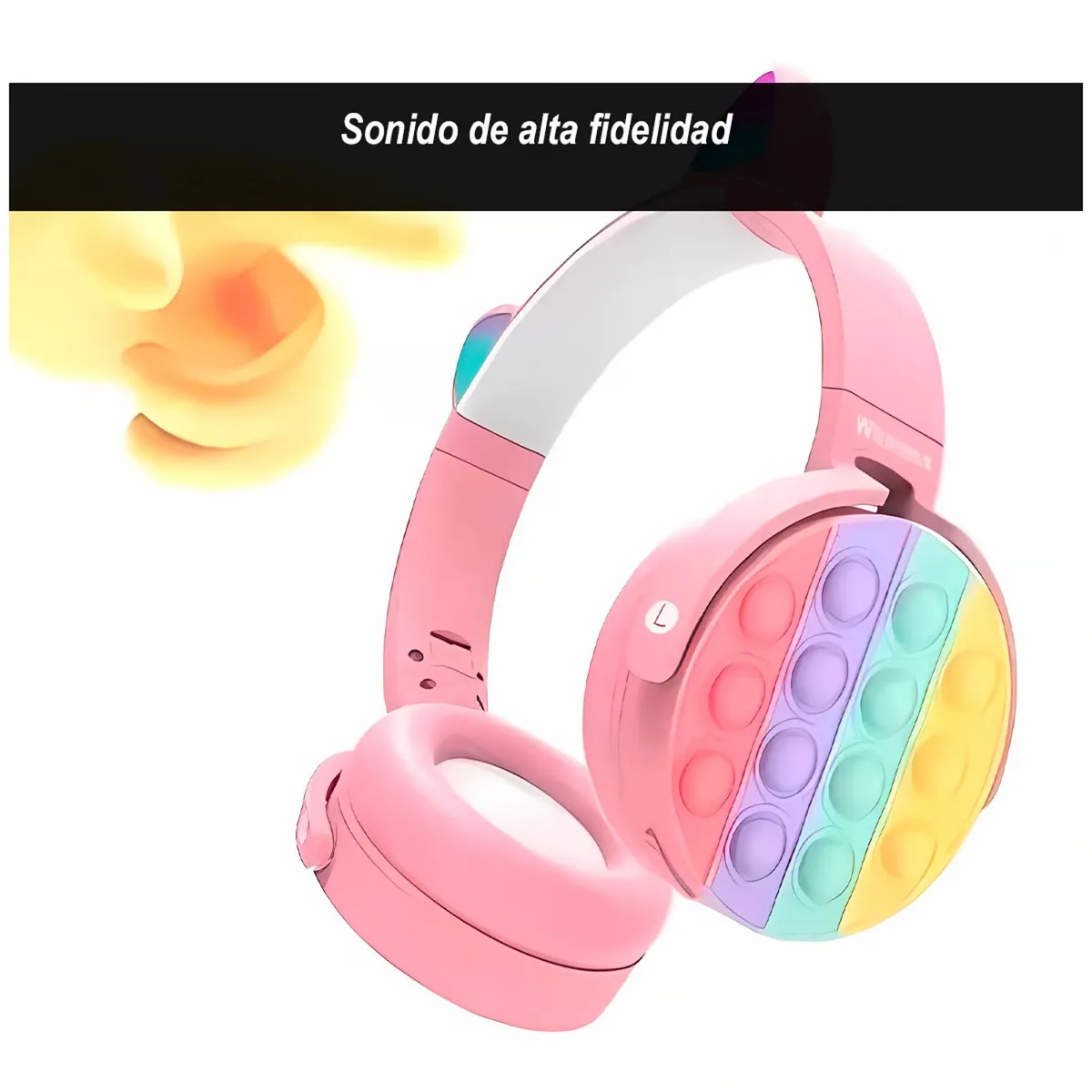 GENERICO - Audífonos Inalambricos POP IT Rosado