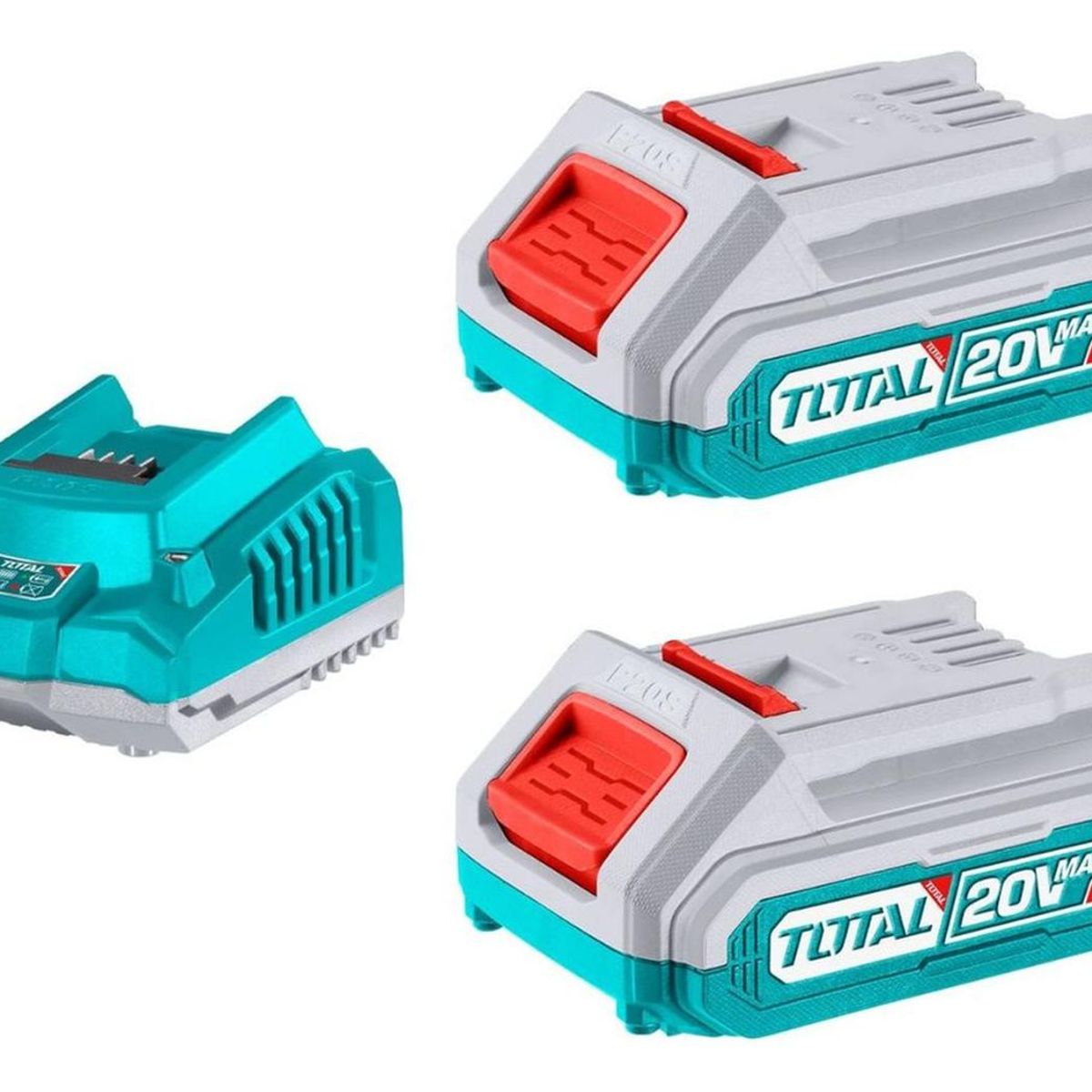 TOTAL TOOLS - Llave Impacto 1/2 + 2 Baterías 2ah + Carg TIWLI2038  Total