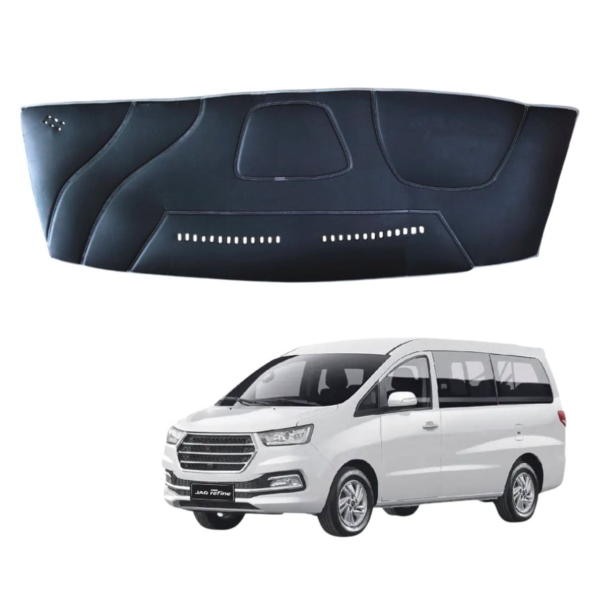 TECGO - PROTECTOR DE TABLERO TIPO JAC REFINE 2022 TACTO CUERO