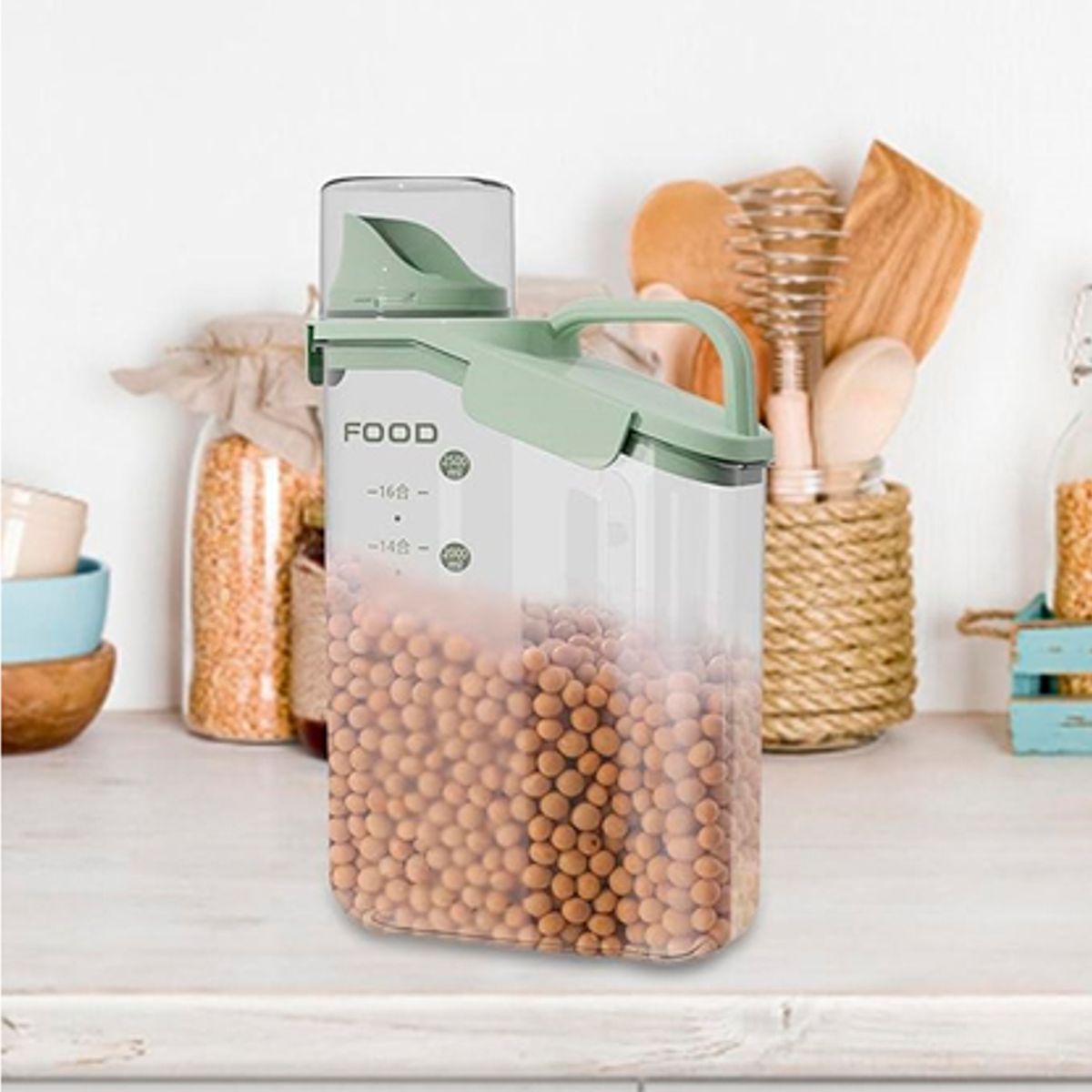 WELL BEING - Organizador recipiente de alimentos transparente 2800ml