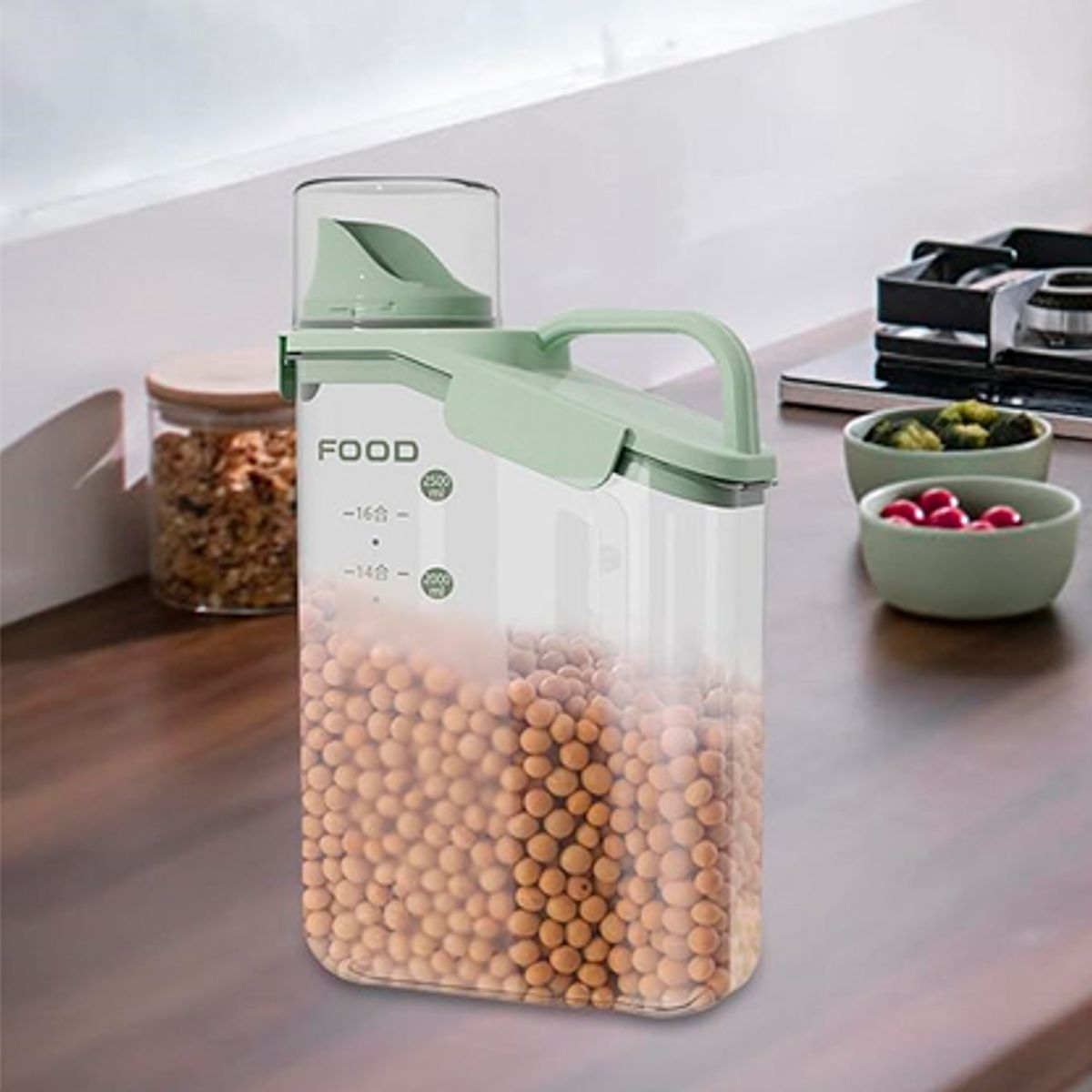 WELL BEING - Organizador recipiente de alimentos transparente 2800ml