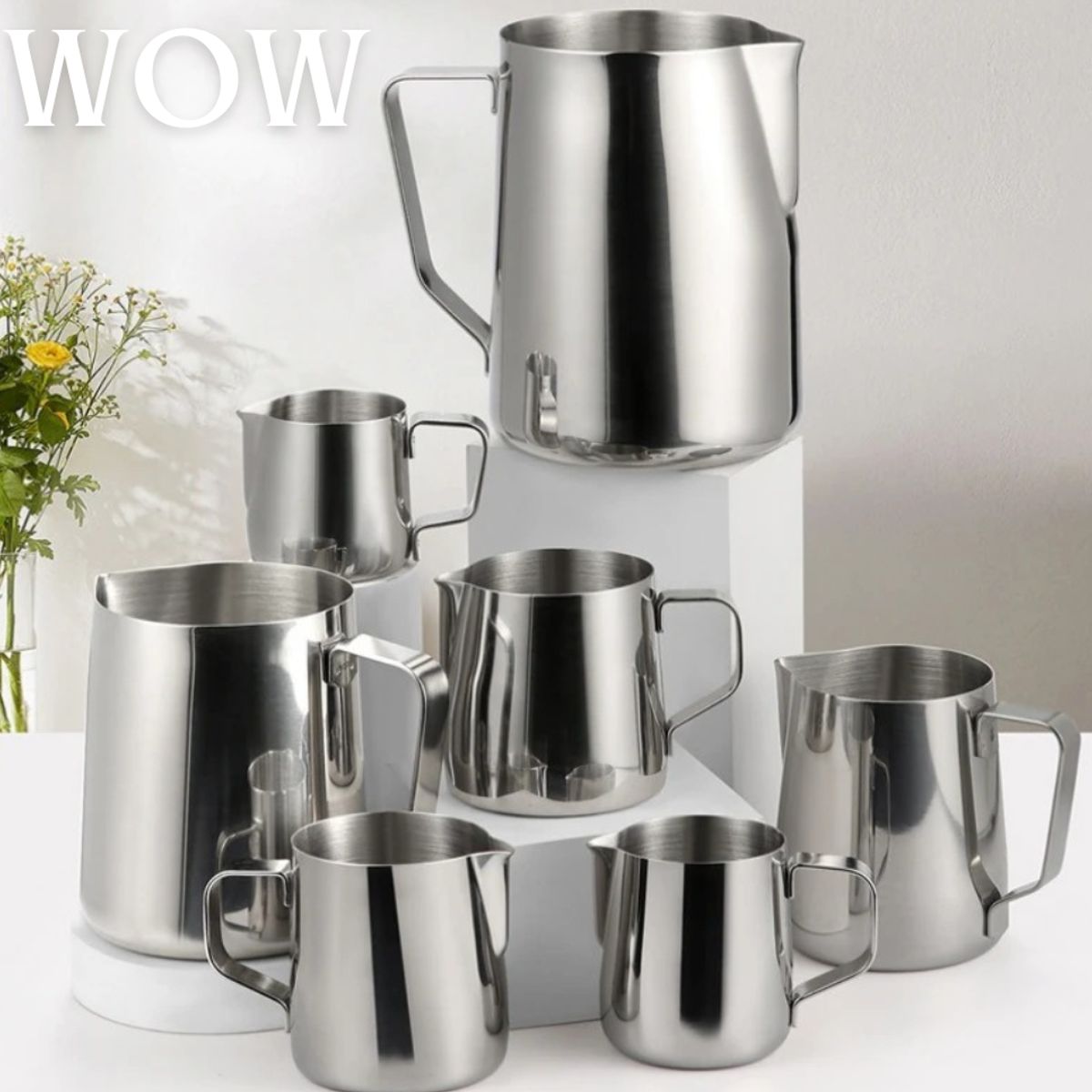 GENERICO - Jarra Barista 1000 con medición interna.