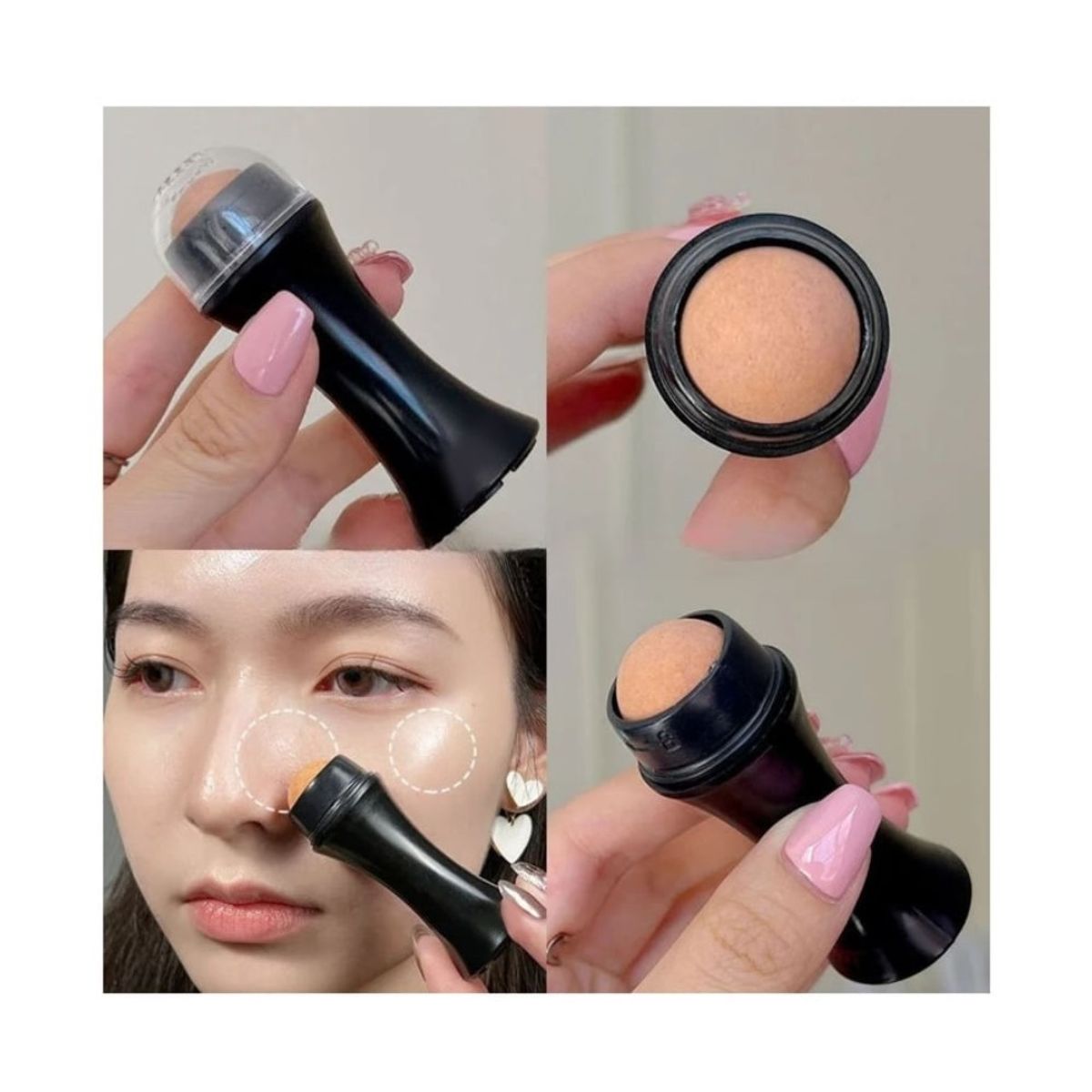 GENERICO - Roller Antibrillo y Grasa Facial Volcánica Modelo Labial