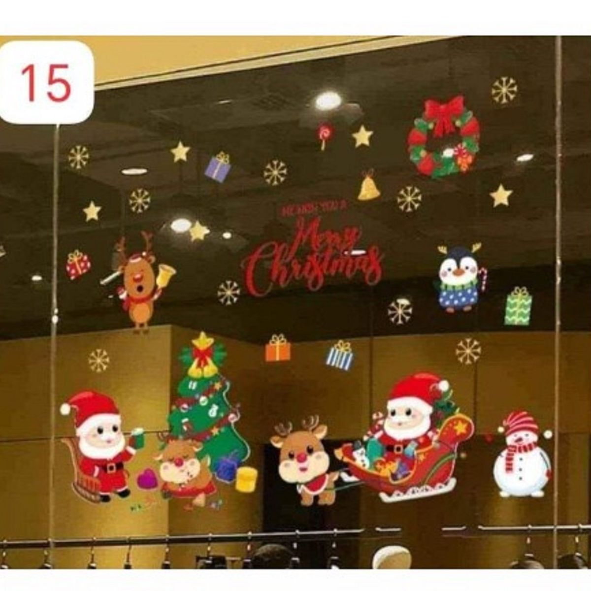 GENERICO - Pegatinas Navideñas  Para Navidad de Calidad A1