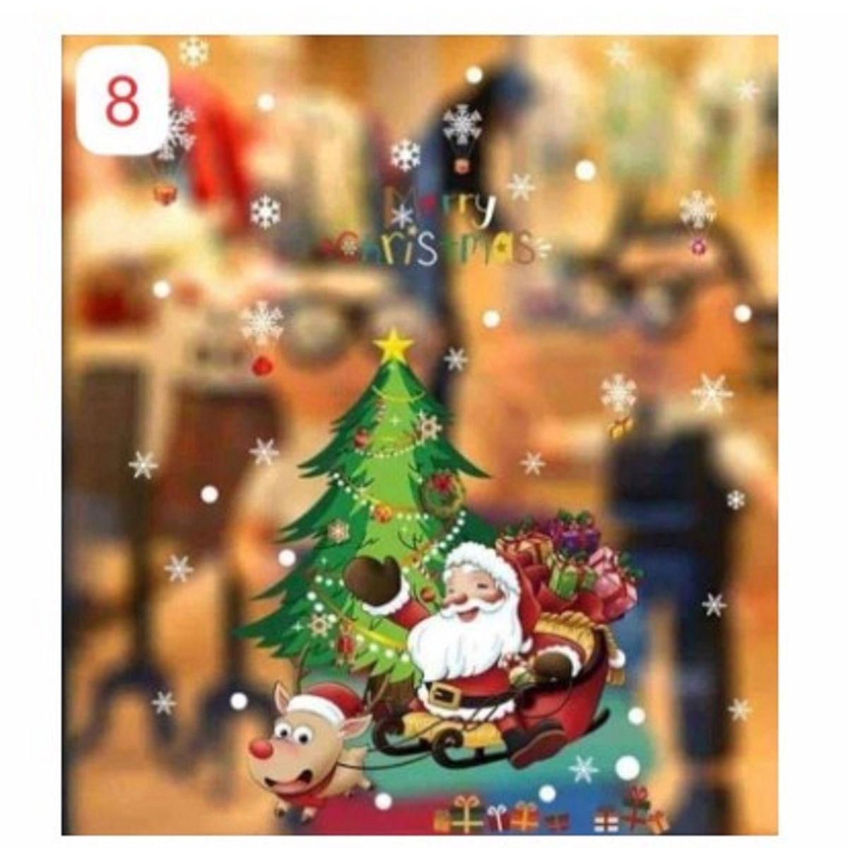 GENERICO - Pegatinas Navideñas  Para Navidad de Calidad A1