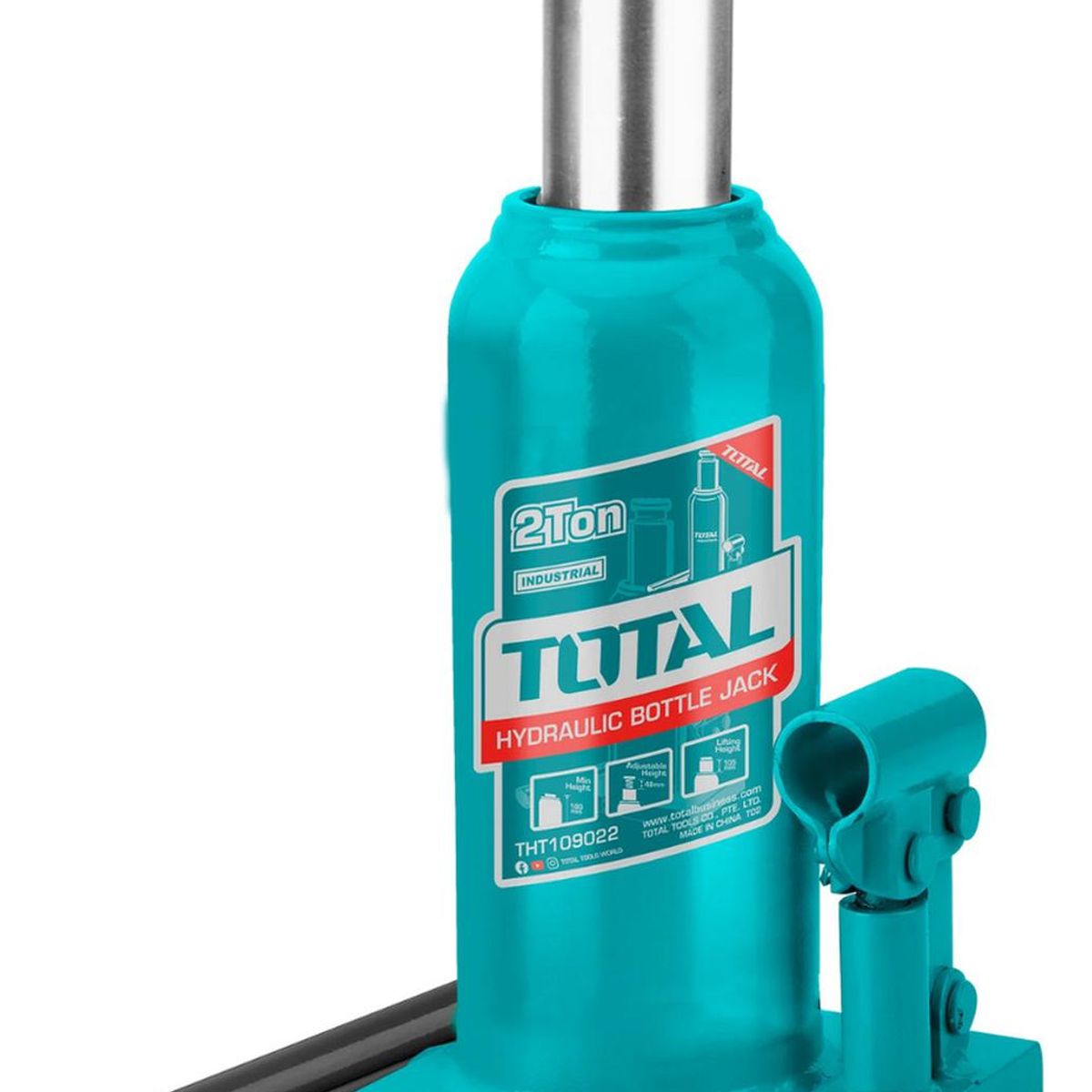 TOTAL - Gata hidraulica tipo botella 2 toneladas Total