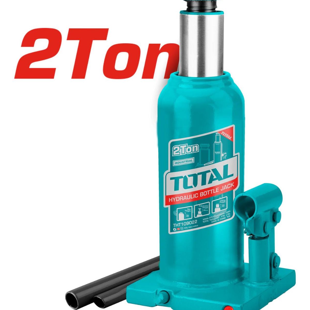 TOTAL - Gata hidraulica tipo botella 2 toneladas Total