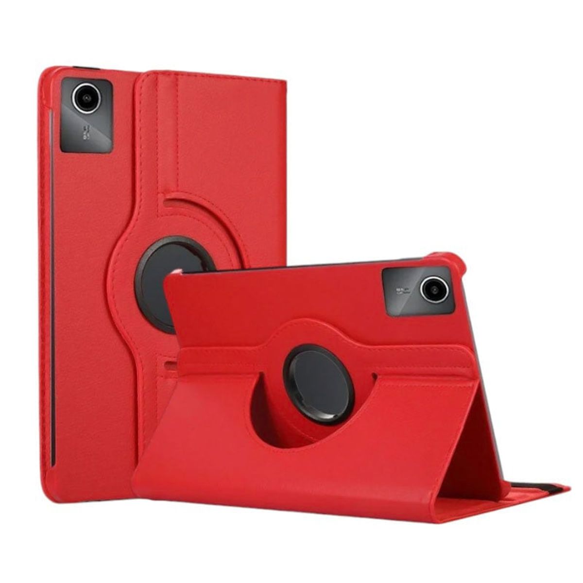FUNDAANTIGOLPES - Funda Giratoria para Tablet Lenovo M11 Rojo