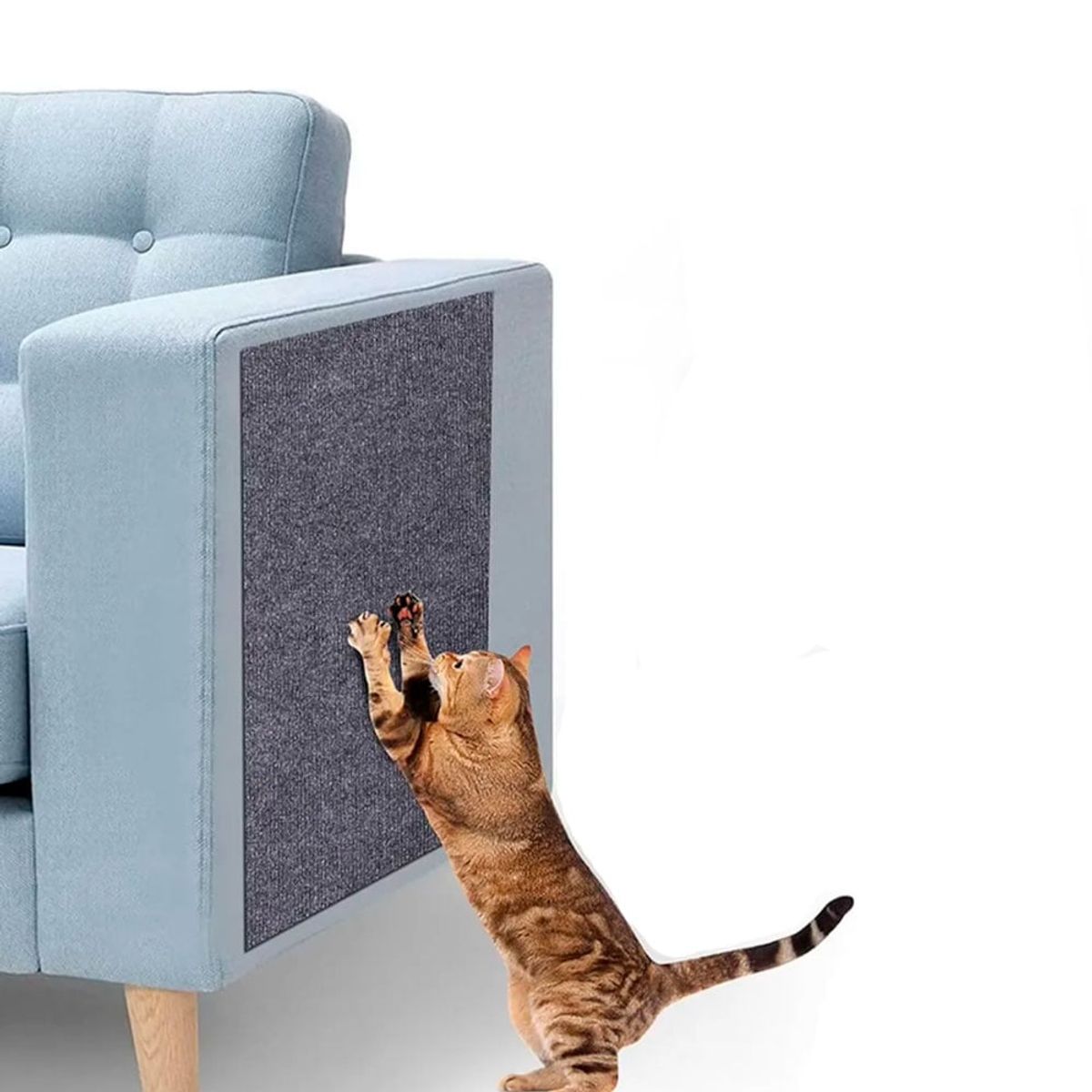 QUE PATAS PET SHOP - Tapete Adhesivo Gris Oscuro