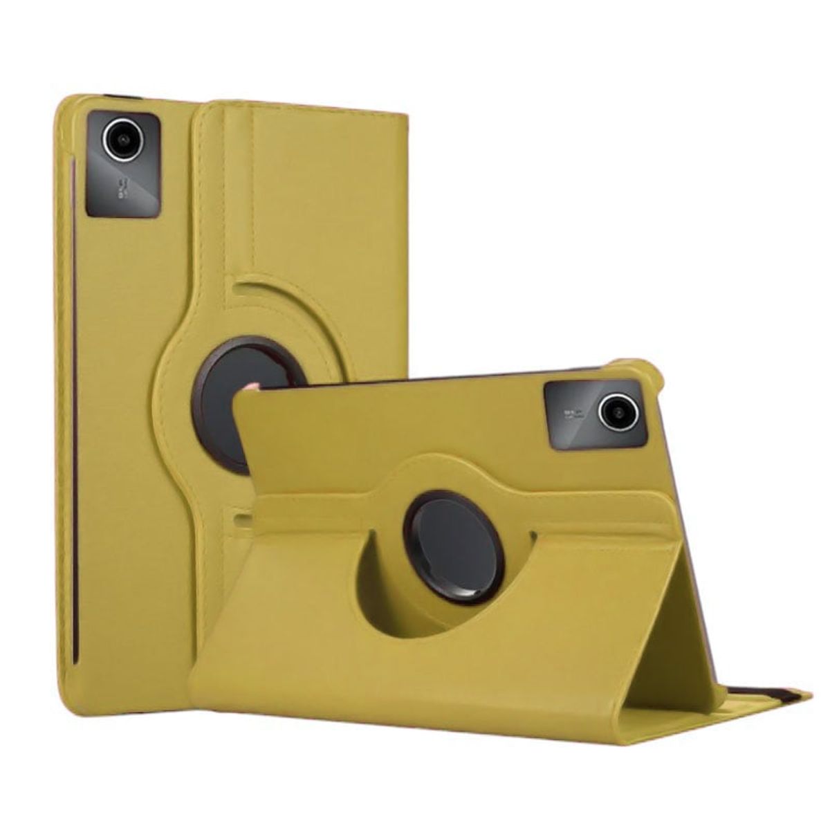 FUNDAANTIGOLPES - Funda Giratoria para Tablet Lenovo M11 Dorado