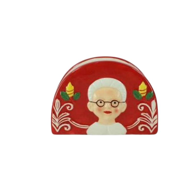 GENERICO - Servilletero Navideño Rojo Mama Noela