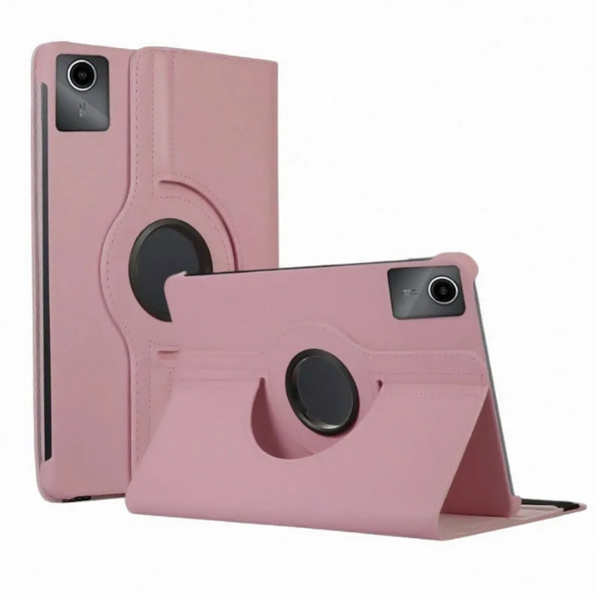 FUNDAANTIGOLPES - Funda Giratoria para Tablet Lenovo M11 Palo Rosa