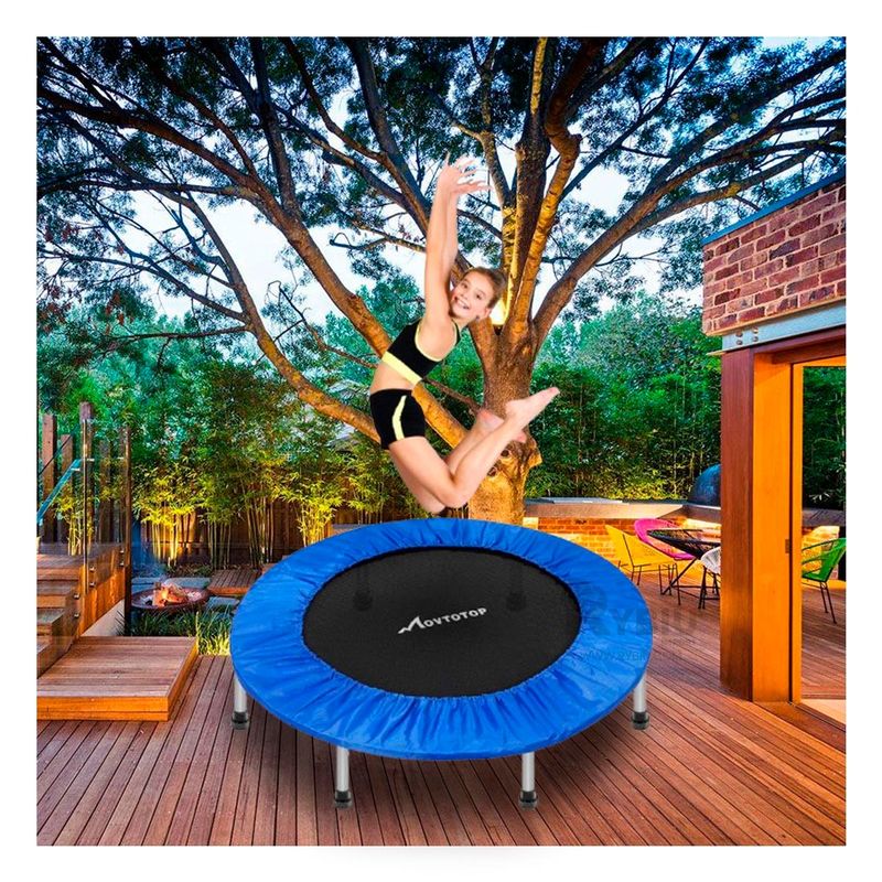 GENERICO - Trampolin Moderno de Tamaño M Color Azul Y+Regalo Agendita
