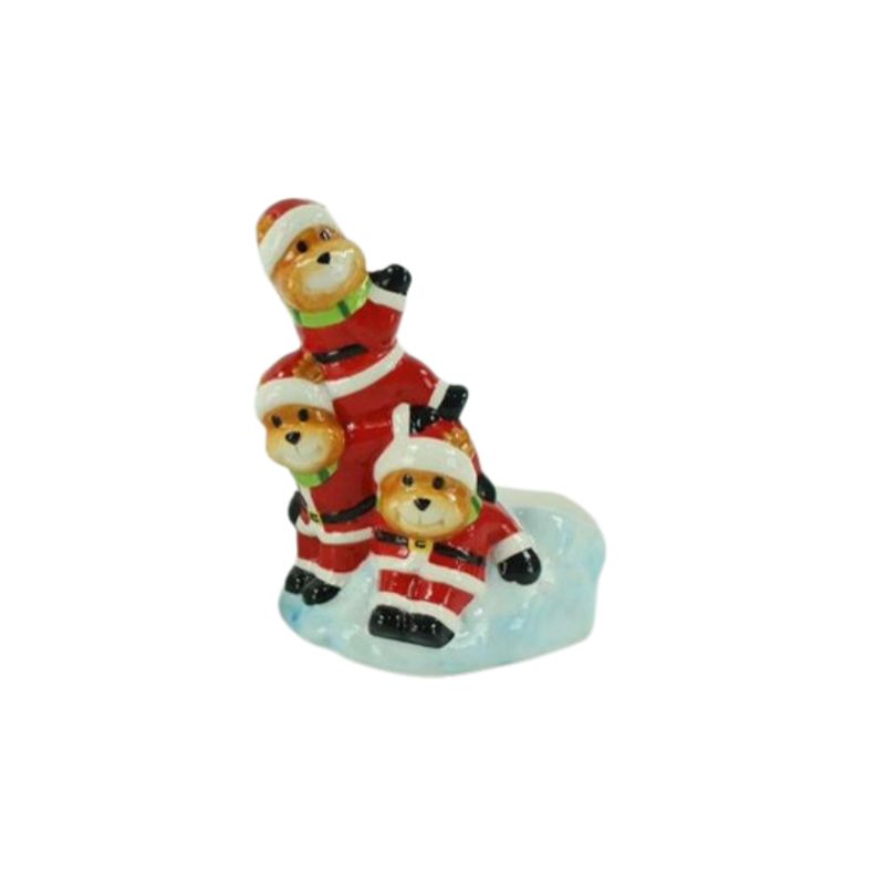 GENERICO - Portavino con Diseño Ositos Navideños