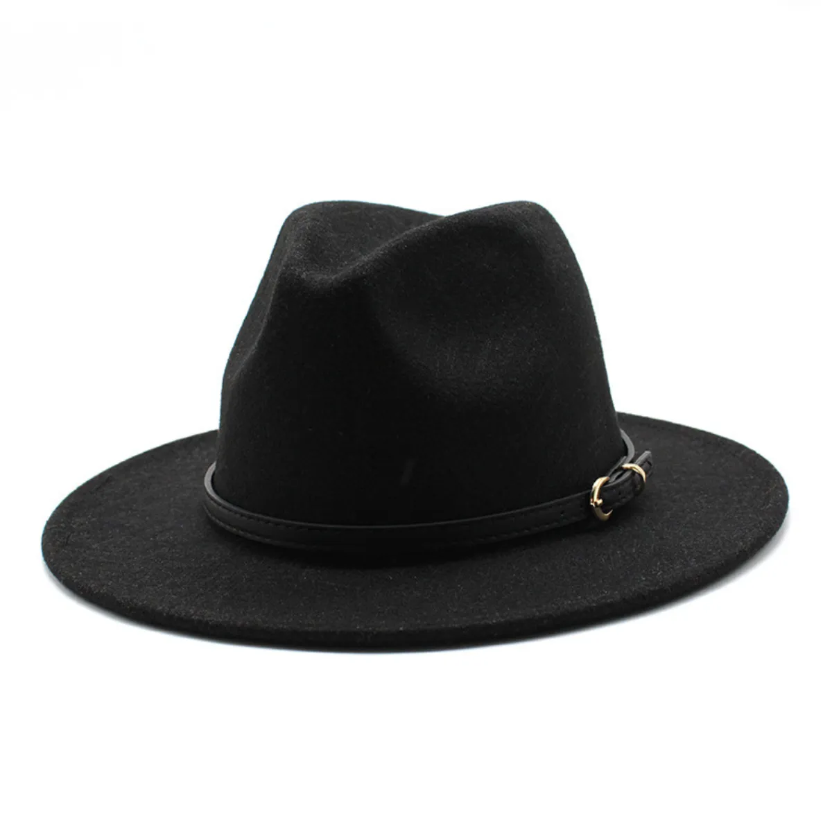 KAST PE - Sombrero Unisex de Pana Negro Ala chica Jeiquer - 58cm