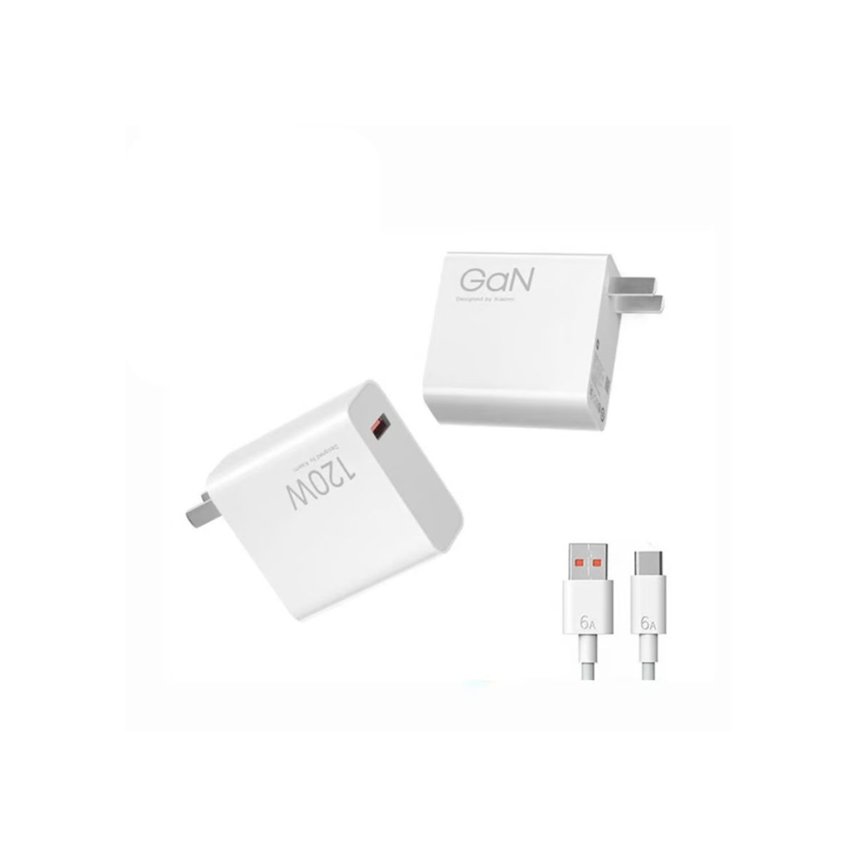 GENERICO - Cargador CARGAR RAPIDA Xiaomi 120w - BLANCO