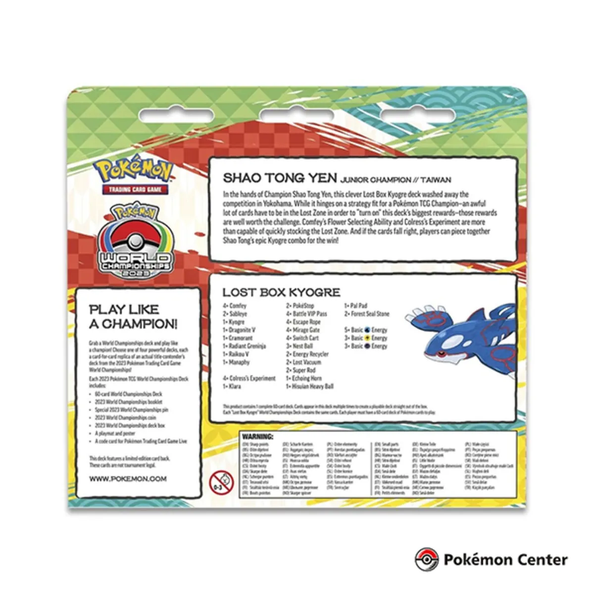 POKEMON - Pokemon TCG World Championship 2023 Kyogre
