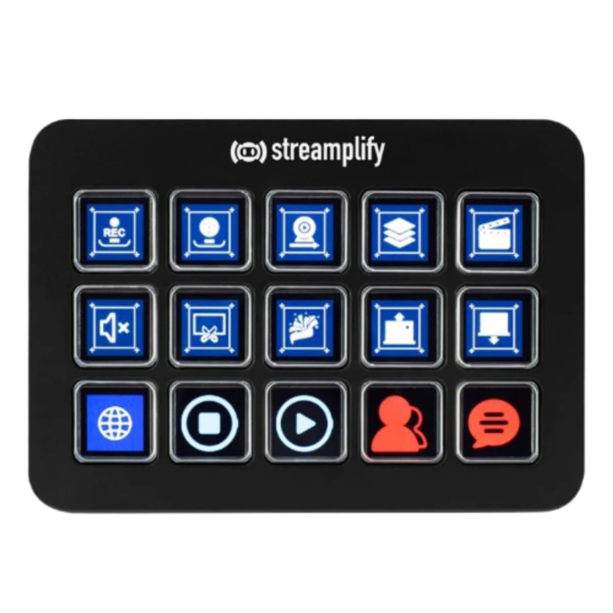 STREAMPLIFY - Streaming Deck Streamplify Lcd 15 Keys W/Hub
