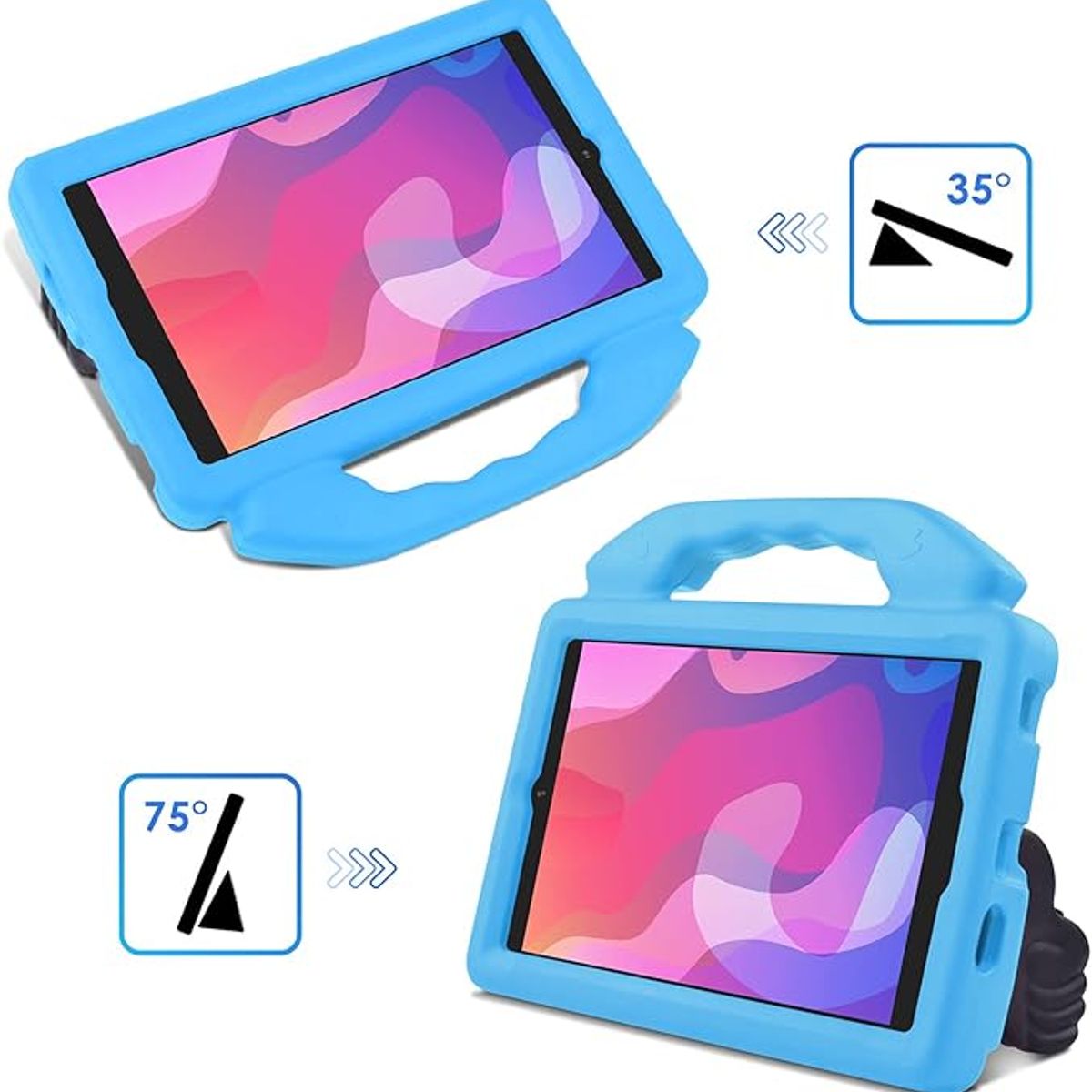 FUNDAANTIGOLPES - Funda de Goma con Diseño Like para Tablet Lenovo M11 Azul