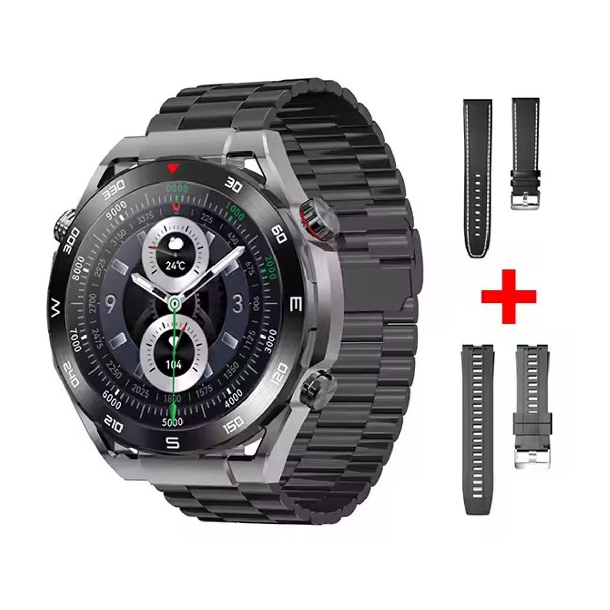 GENERICO - SMARTWATCH  HD ULTIMATE  VIENE CON 3 CORREAS INTERCAMBIABLES.