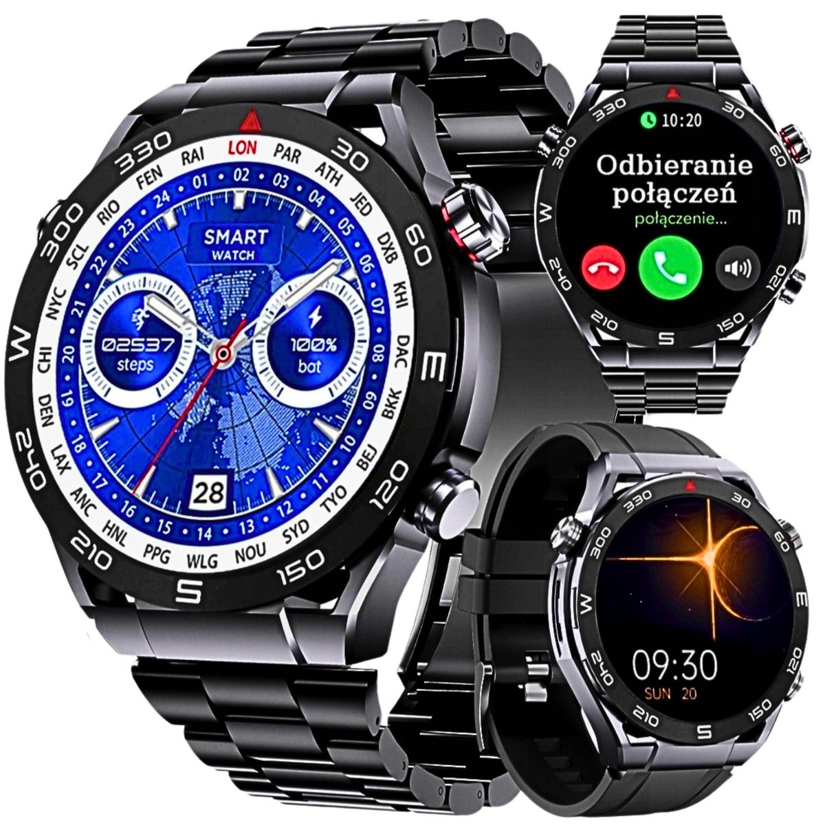 GENERICO - SMARTWATCH  HD ULTIMATE  VIENE CON 3 CORREAS INTERCAMBIABLES.