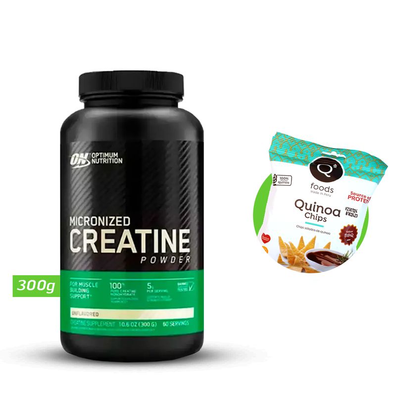 OPTIMUN NUTRITION - CREATINA MICRONIZADA POWER 300gr OPTIMUM NUTRITION + REGALOS