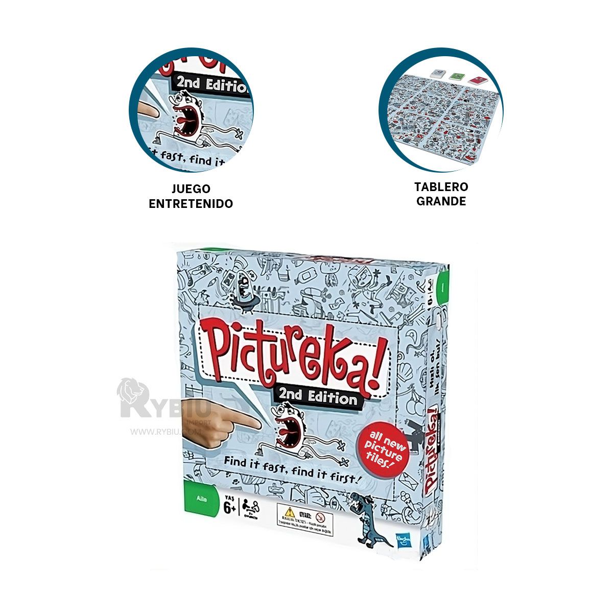 RYBIU IMPORT - Juego de Mesa Habilidad Visual para Ñiños en Multicolor