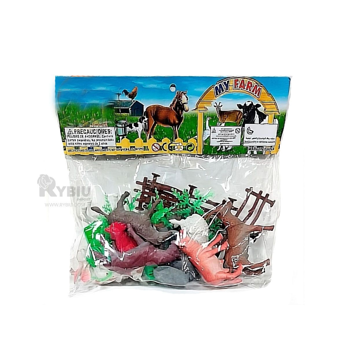 GENERICO - Set de Animales de Granja con Accesorios Bonitos Multicolor