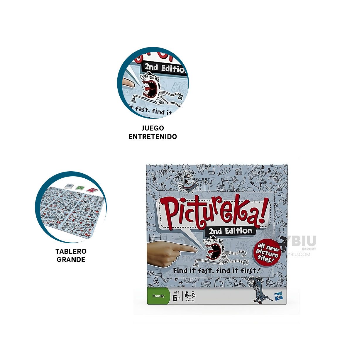 GENERICO - Partida de Pictureka en Multicolor Y+Envoltorio de Regalo