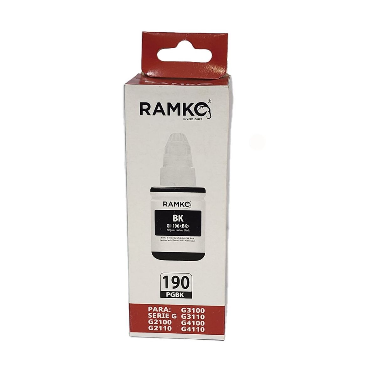 RAMKO - TINTA COMPATIBLE CANON GI-190 NEGRO